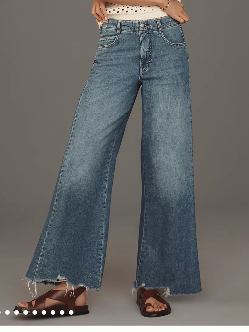 Pilcro Adi Regenerative Cotton Mid Rise Flare Jeans